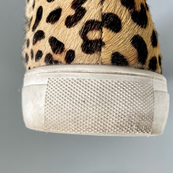 Coconuts by Matisse Sz 8 Calf Hair Brown Animal Print Harlan Hi Top Sneaker Shoe - Picture 9 of 15